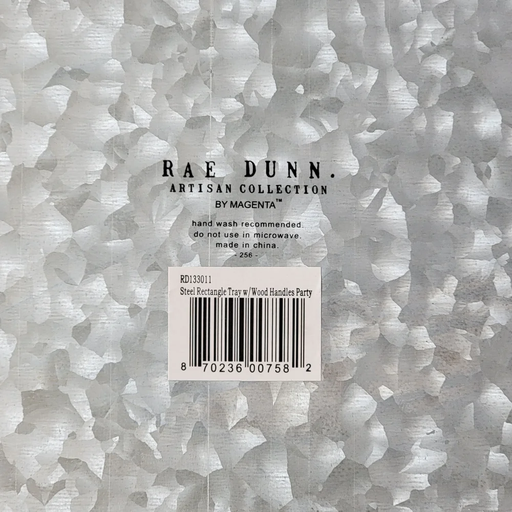 NWT! Rae Dunn Galvanized Tray - Picture 3 of 4